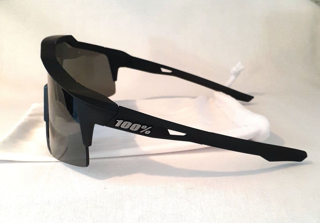 美品中古100% SPEEDCRAFT ブラック ワンハンドレッド サングラス