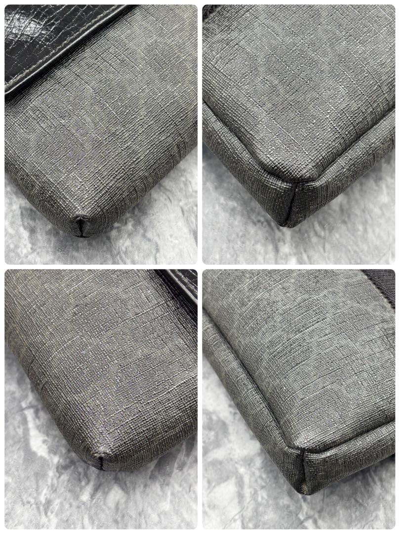 ✨美品✨GUCCI ウエストポーチ GG ボディバッグ レザー PVC 黒