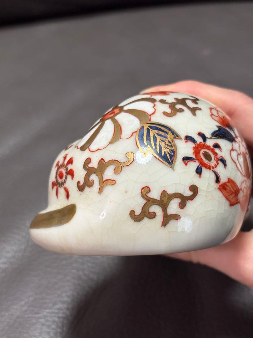 眠り猫　置物　レトロ