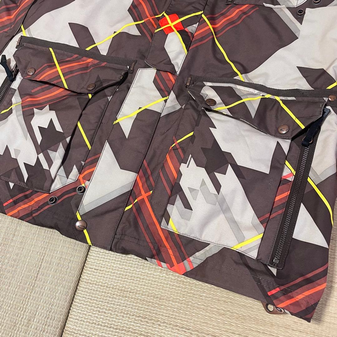 忠*の様 00s オークリー Oakley スノーボード ジャケット 幾何学模様