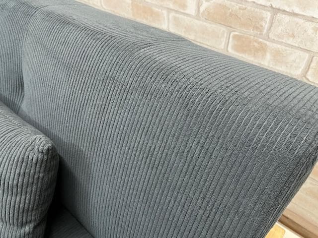 ソファーベッド　ソファ　コーデュロイ　ダークグレー　北欧風　新品