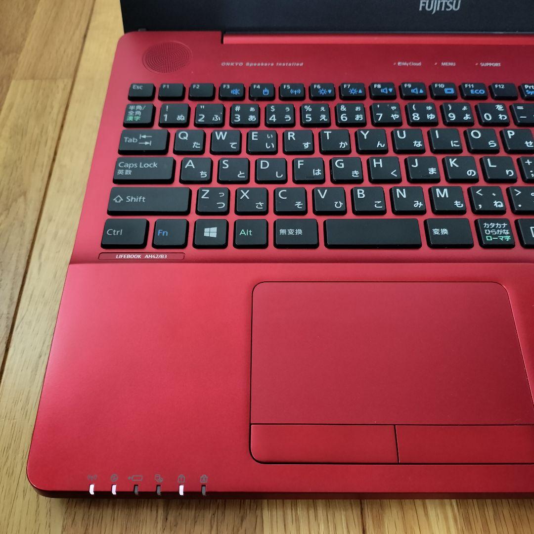 【早い者勝ち】美品⭐️赤ノートパソコン⭐️在宅ワークに最適⭐️Windows11