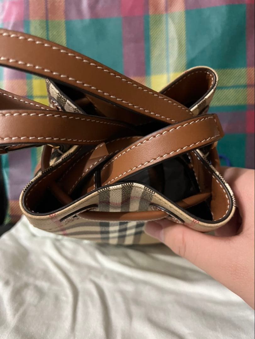 Burberry ミニ チェック バケットバッグ