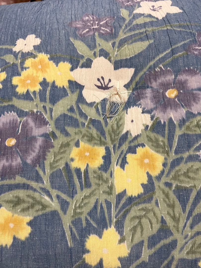 【新品未使用】高級綿入り座布団　夏用　５枚　森英恵デザイン　５５センチ