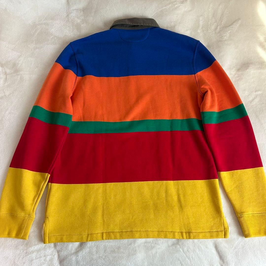 【新品タグ付き】ラルフローレン ストライプ フリース ラグビー シャツ