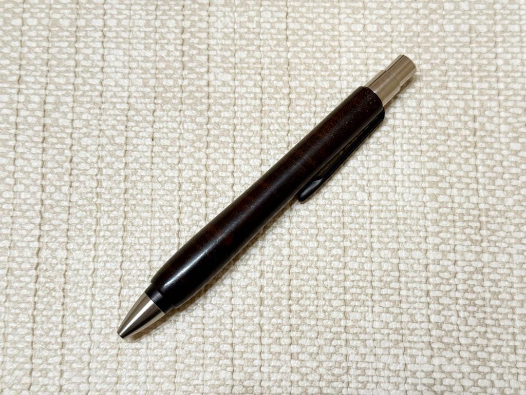 ウッドペンクラフト 小笠原桑　縮杢　ショートボールペン