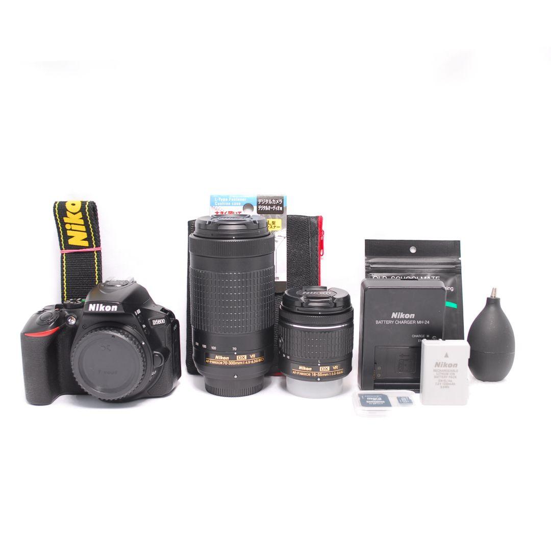 ❤即購入1000円OFF❤美品❤ Nikon D5600 高性能 Wズームキット