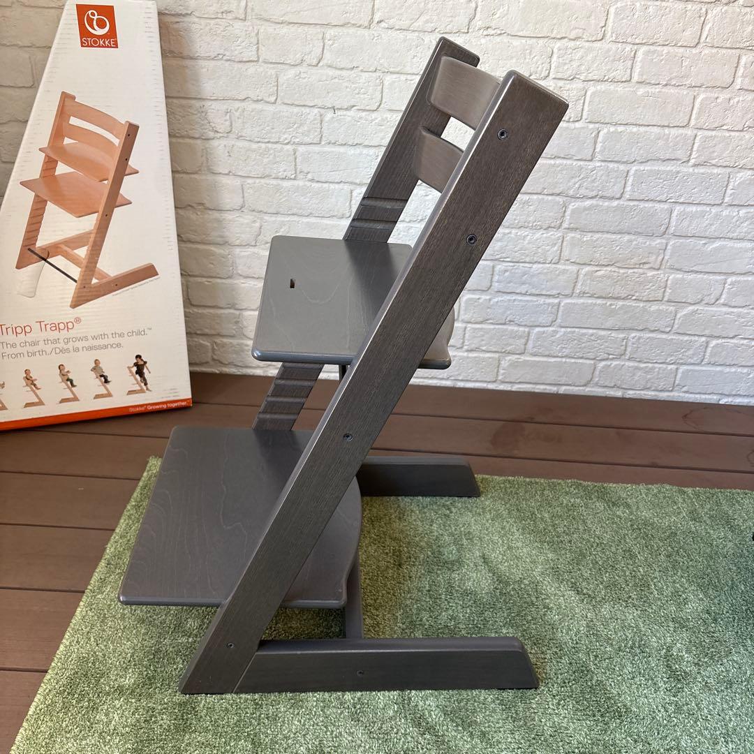 【美品✨】 STOKKE トリップトラップ シリアルナンバー5 ヘイジーグレー