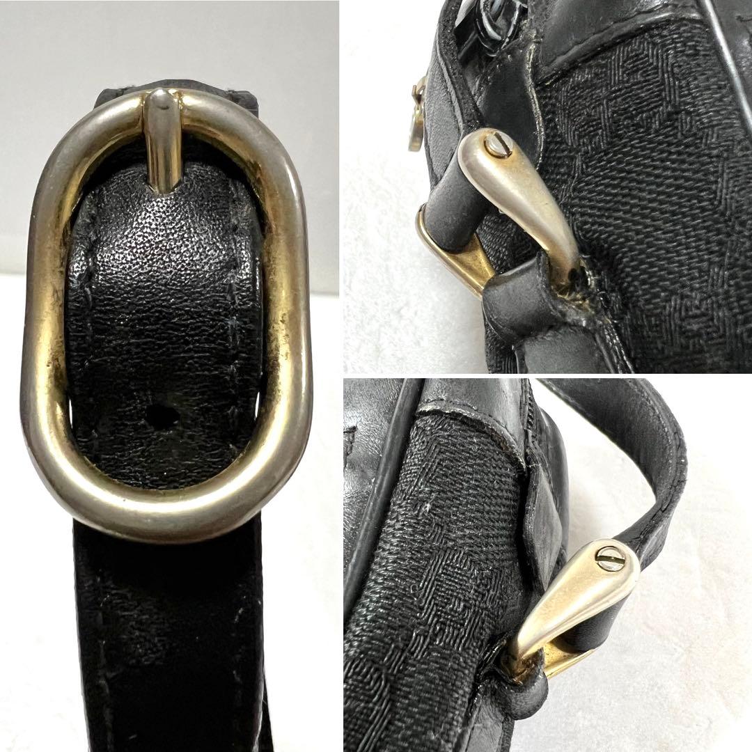 【良品】GUCCI グッチ シェリーライン ショルダーバッグ gg ブラック