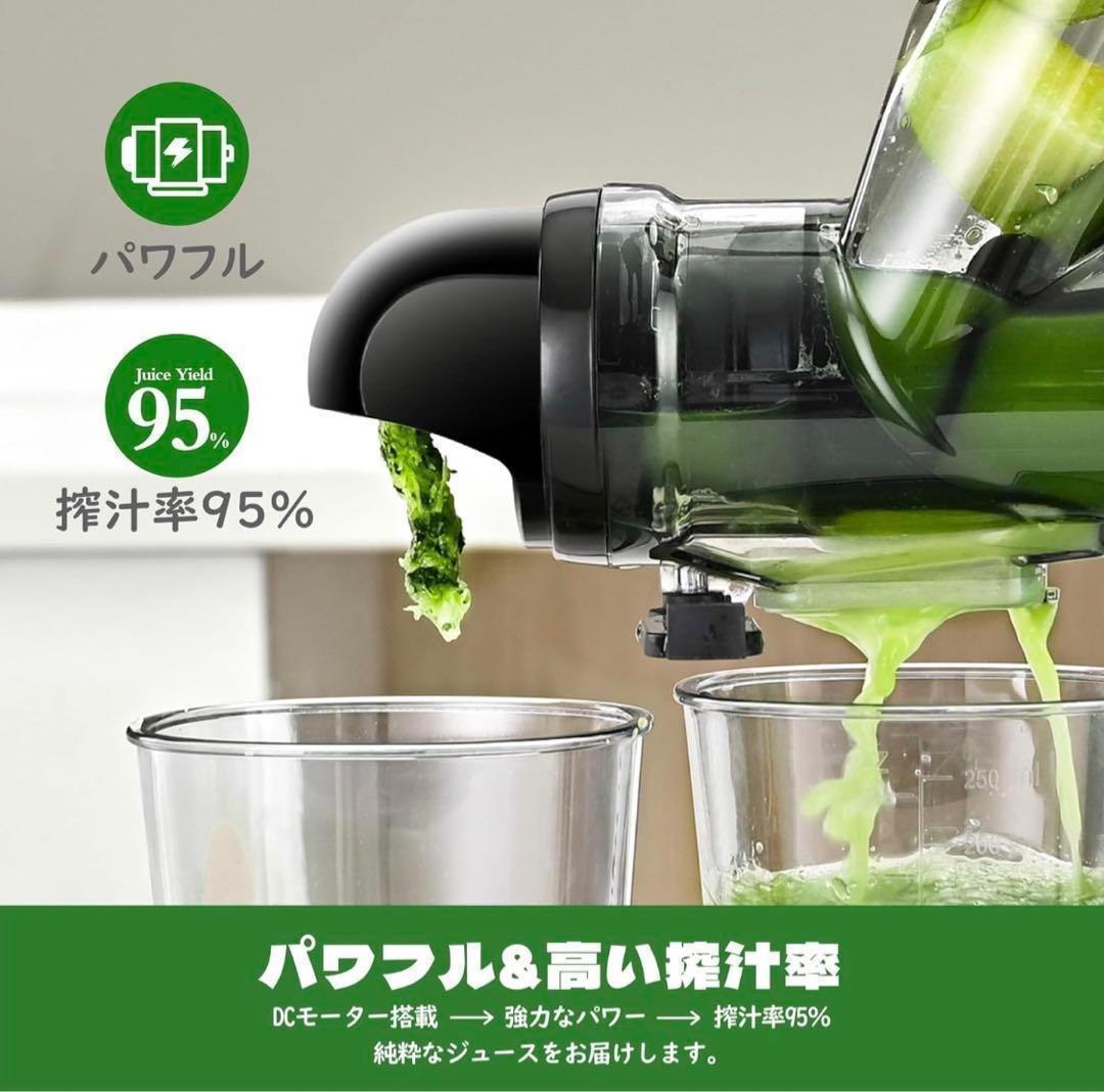 【新品未使用】スロージューサー 丸洗い コンパクト ミキサー 静音