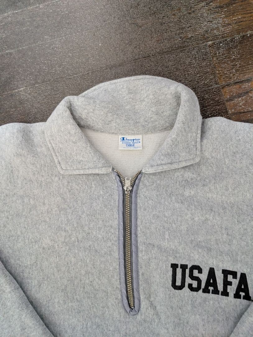 チャンピオン USAFA ハーフジップ リバースウィーブ 単タグ 復刻