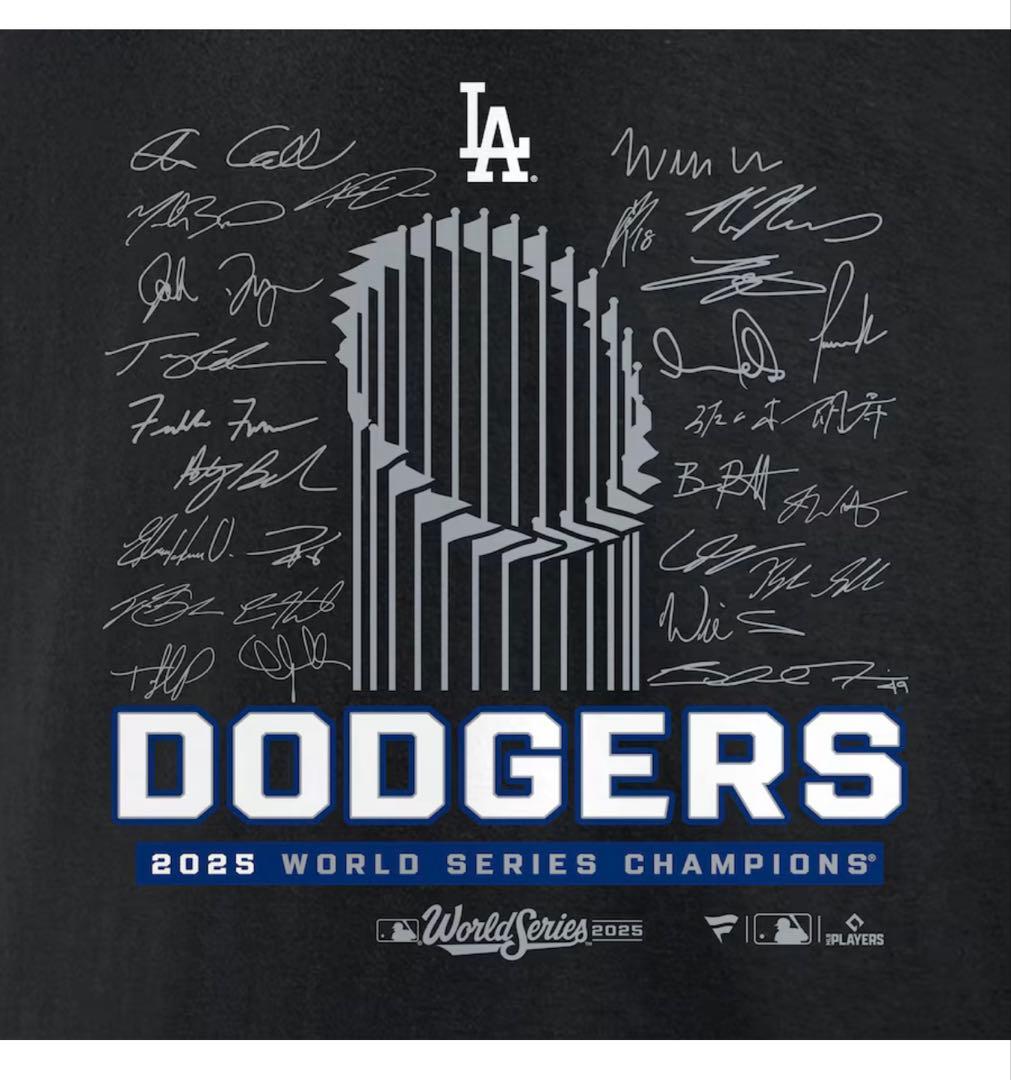 新品 ロサンゼルスドジャース 2025 ワールドシリーズ Tシャツ L