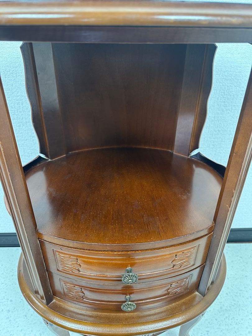 イタリア製 アルティジャーナ 猫脚 キャビネット 電話台 ※i4※