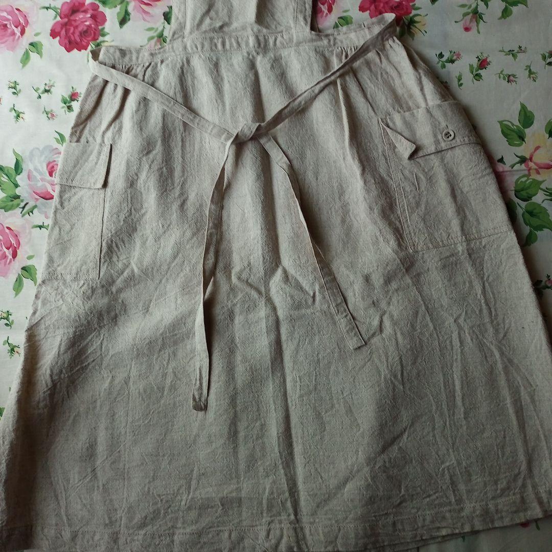 LOISIR　ロワズィール　アデュートリステス　リネン　エプロン　ワンピース