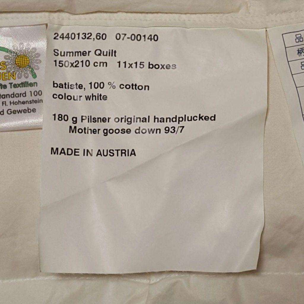 チェコ ピルスナー産 マザー グース ダウン　シェーンベルグ カウフマン