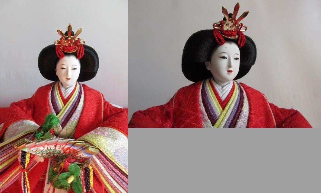 Ｔokara 吉徳大光　麗しいお顔の衣装着　びな　高級木胴