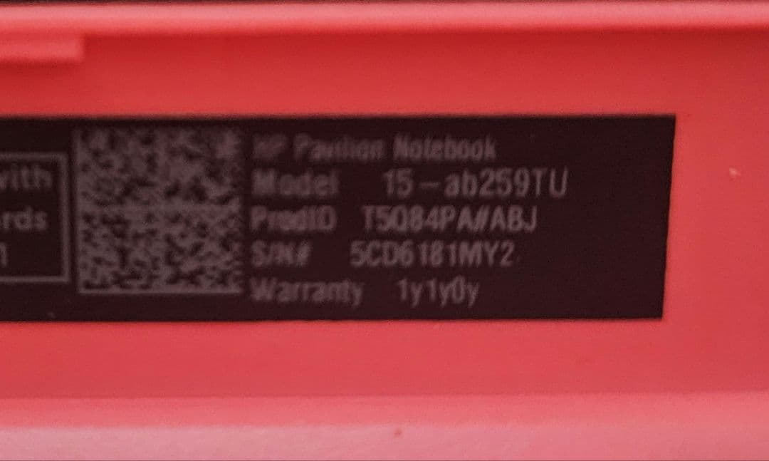 HP 15-ab259tu 　15.6インチ　core-i5 FHD液晶