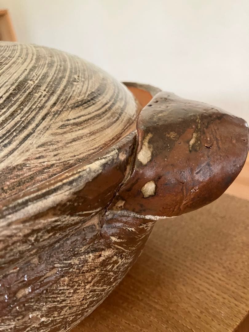 美品　伊賀土鍋 刷毛目 大 （約3～5人用）日本製 民芸