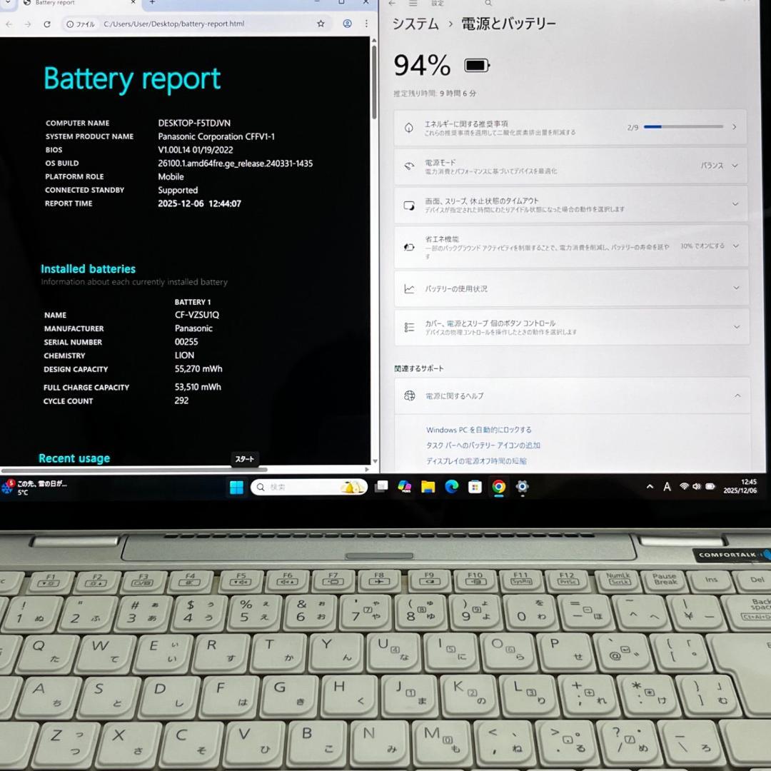 CF-FV1 Corei5 16GB 256GB 2160×1440 タッチP