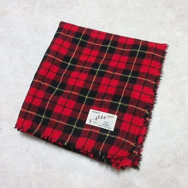 美品オールドマンズテーラーR&D.M.Coタータンチェック　ブランケット 毛布