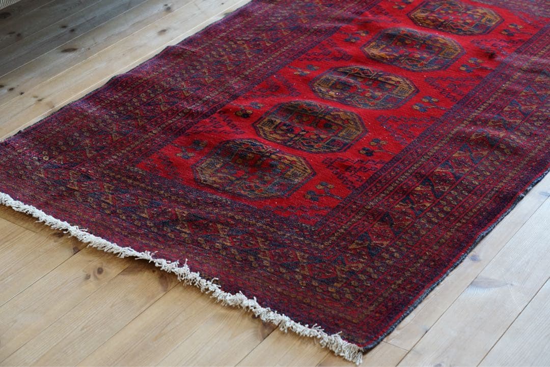 【上質】　トライバルラグ　ペルシャ絨毯　ビンテージ