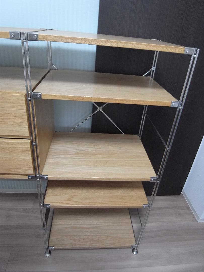 【MUJI 無印良品】ステンレスユニットシェルフ 全幅140cm 全高120cm