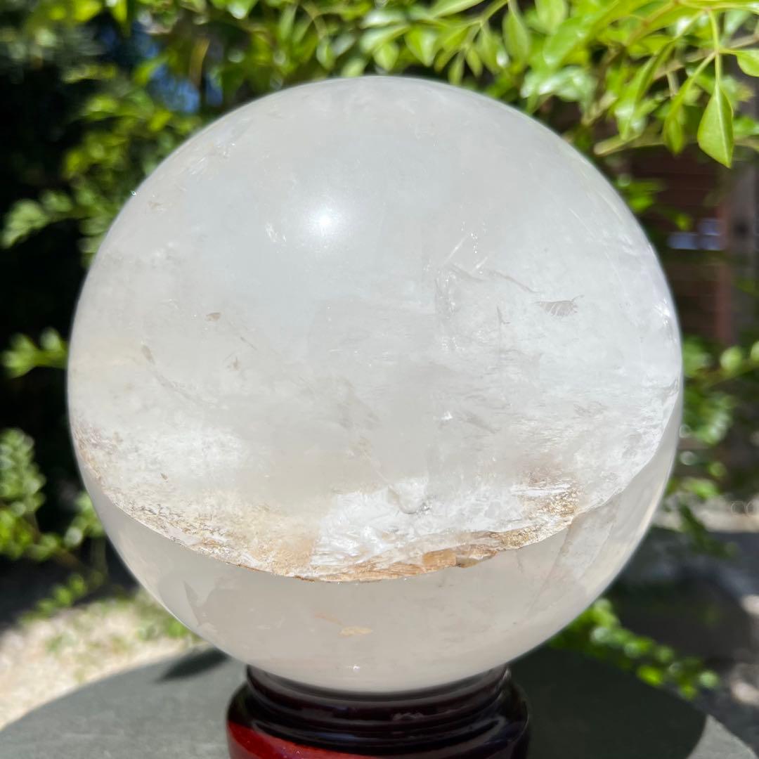✳️存在際立つ美麗超大玉‼️✨レインボー ヒマラヤ水晶 丸玉 天然石 原石 置物