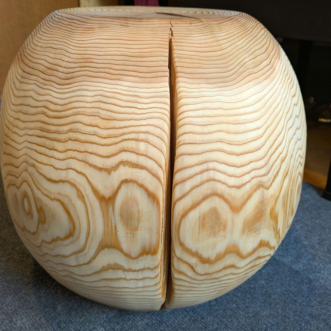 k098　杉　大型　切り株　丸型　椅子　スツール　テーブル