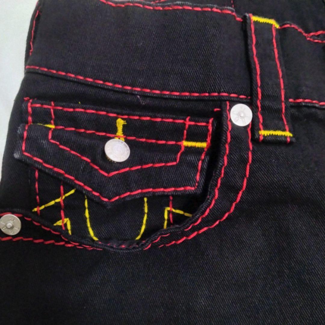 W30 ✨新品未使用 トゥルーレリジョン デニムパンツ ブラック ビッグT