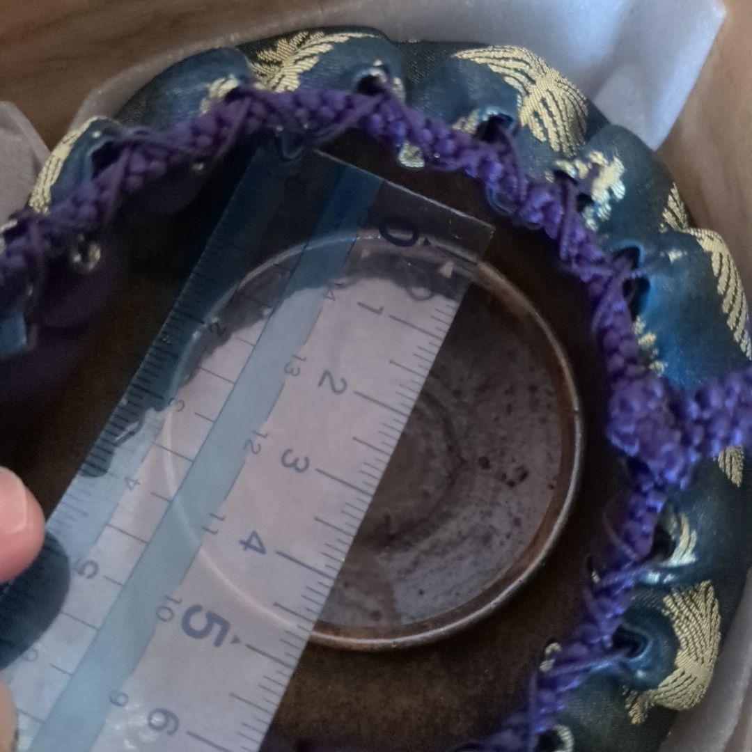 大海茶入 木二作 唐松緞子【茶入れ 茶道具】