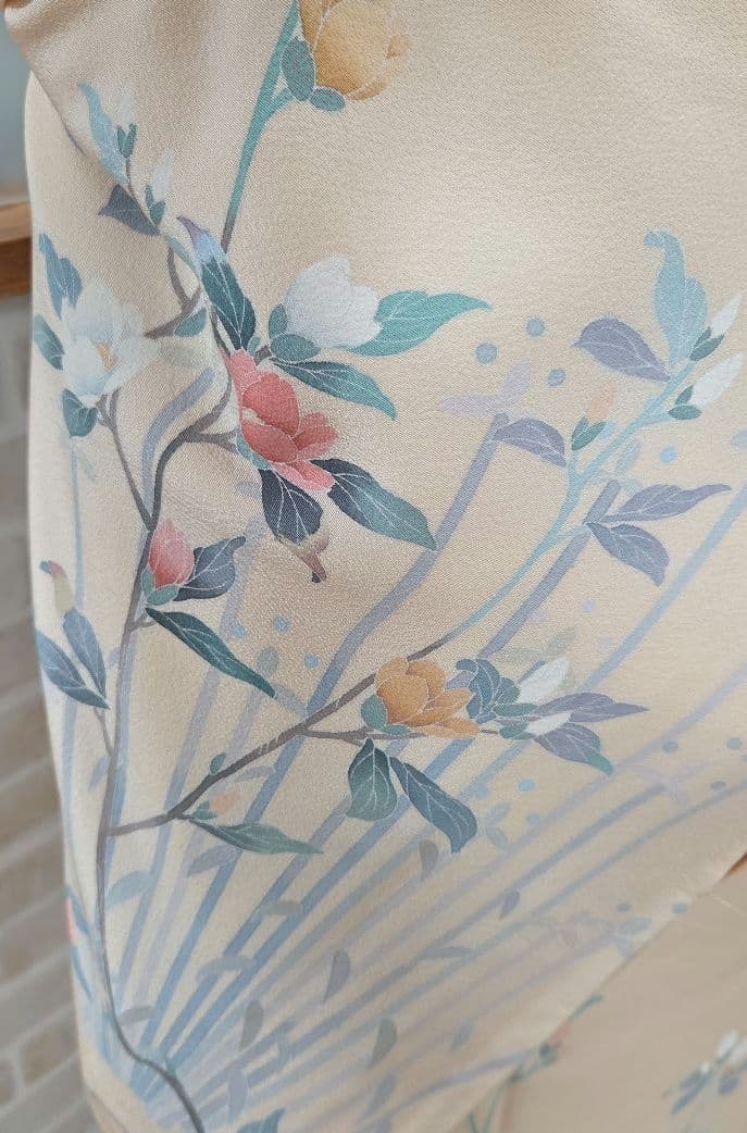 訪問着 4点フルセット、着物 袋帯、帯締め、帯揚げ