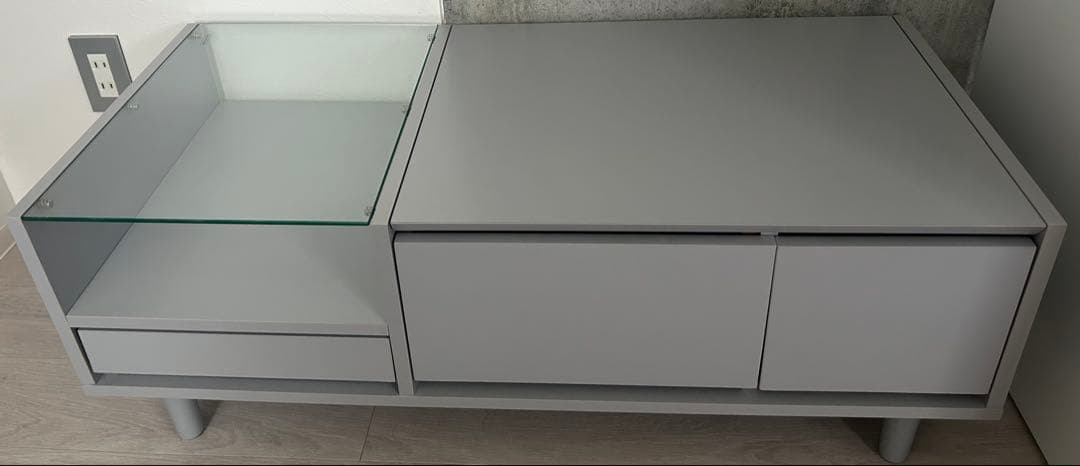 【あお☺︎】（価格交渉可.ガラスセット）LOWYA ミラー付きドレッサー