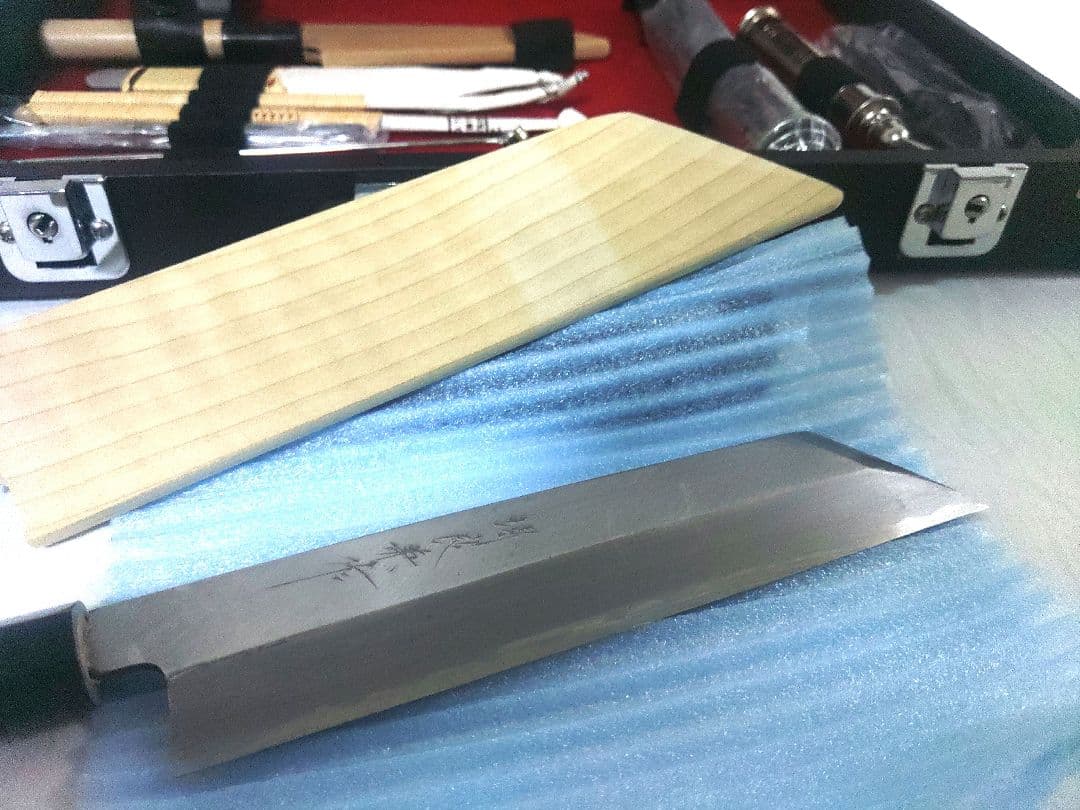 高級むきものセット　包丁　氷彫刻　細工切り【堺包丁】ケース　鍵付き