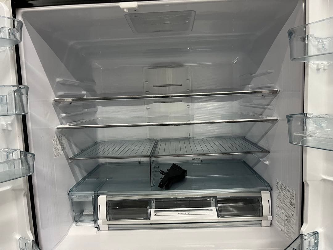 ☆日立 ガラストップ冷蔵庫 R-WXC74T(X) 735Lブラック 両開き