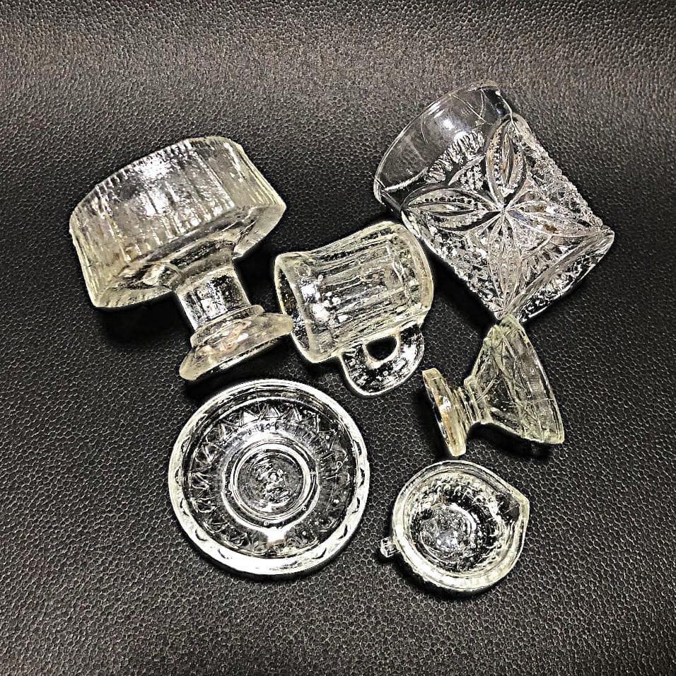 ペロペロ＆ままごと 玩具系ガラス 戦前～ 検索用:金平糖 ニッキ水