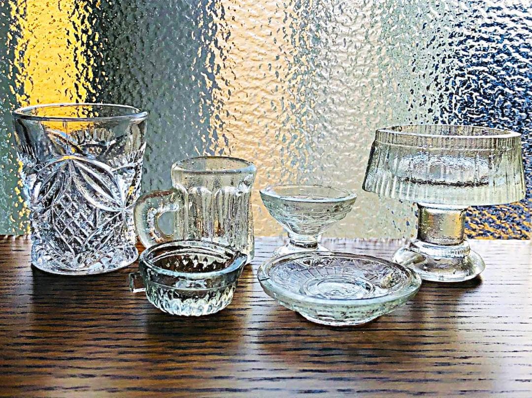 ペロペロ＆ままごと 玩具系ガラス 戦前～ 検索用:金平糖 ニッキ水