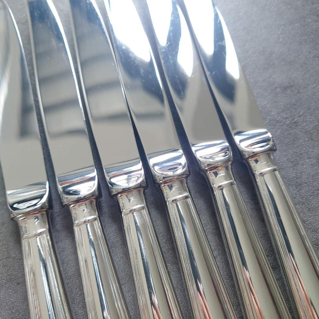 美品 クリストフル アルビ デザートナイフ 6点