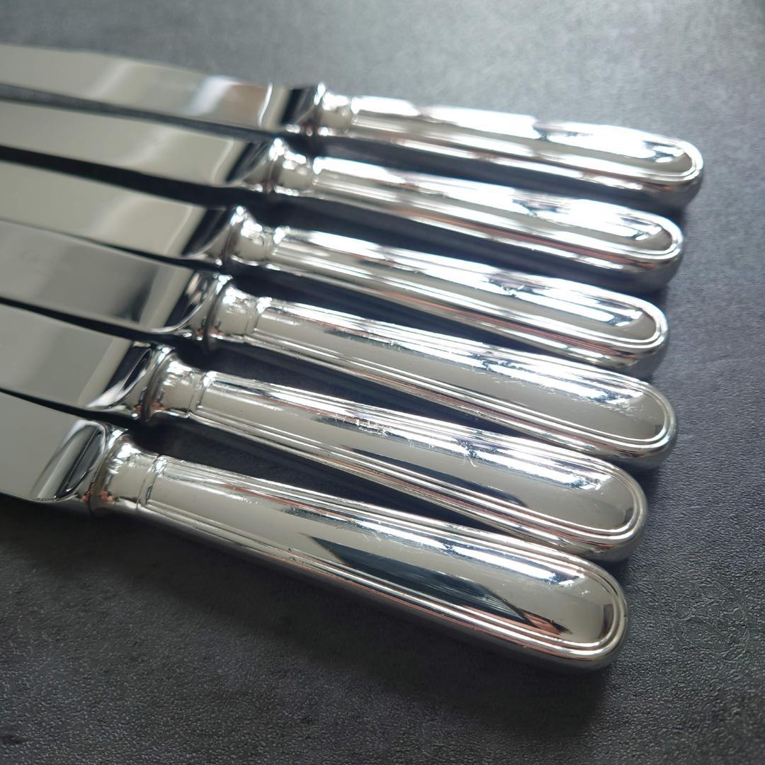 美品 クリストフル アルビ デザートナイフ 6点