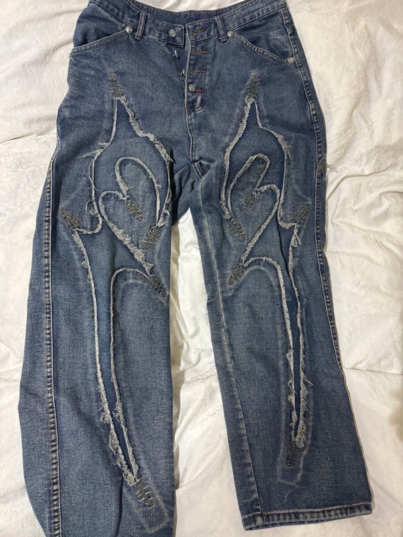 パンツ THUG CLUB Tribal Denim Pants \"BLUE\"