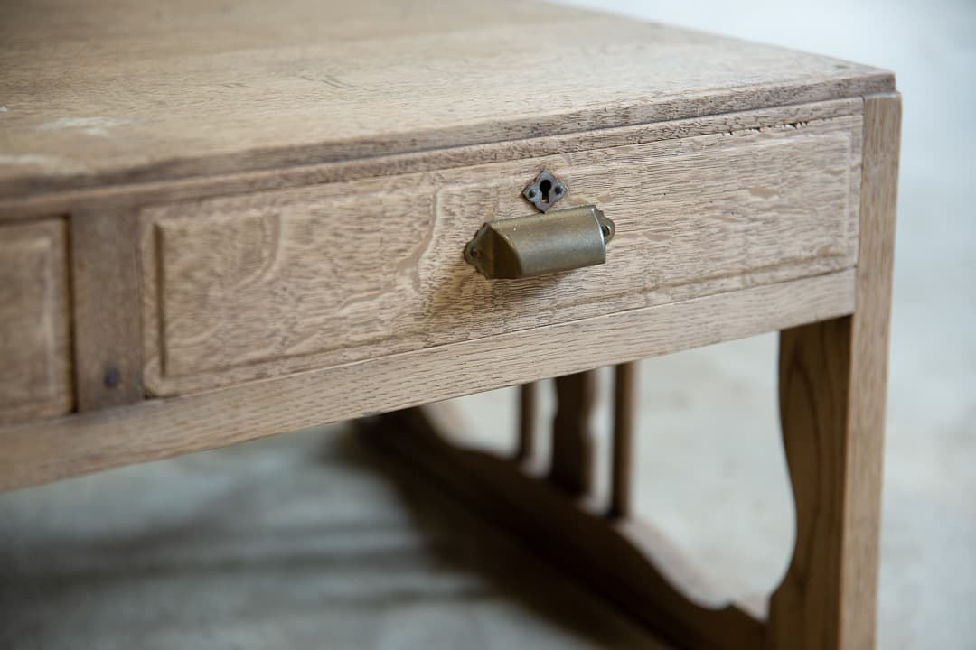 古家具 楢のローテーブル 文机 /幅786 高333 奥行508 送料込