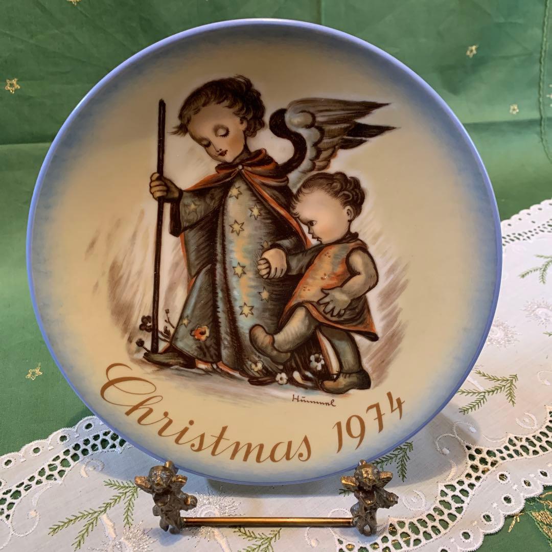 フンメル人形　レアな箱入りコレクターシリーズの1974年のクリスマスプレート！