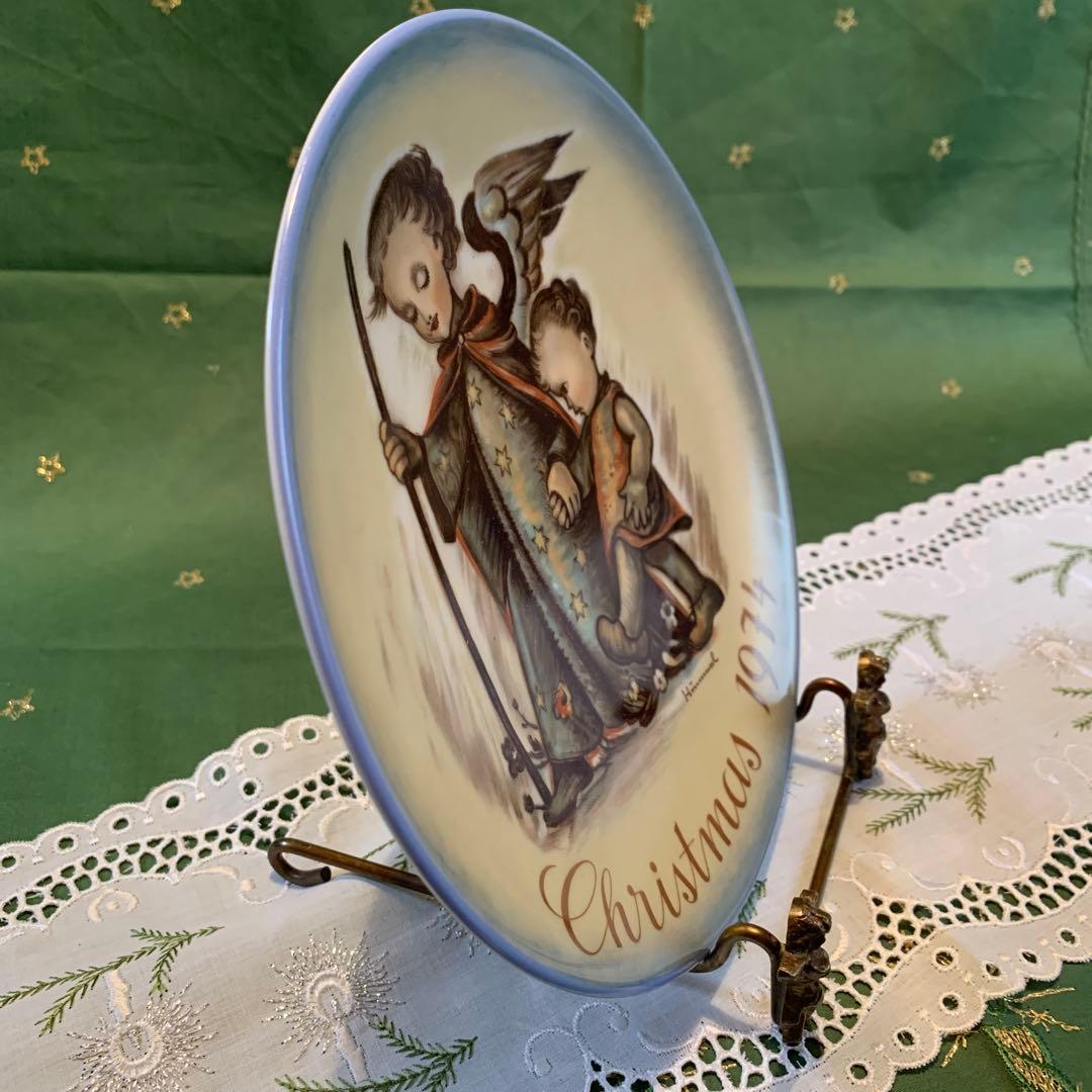 フンメル人形　レアな箱入りコレクターシリーズの1974年のクリスマスプレート！