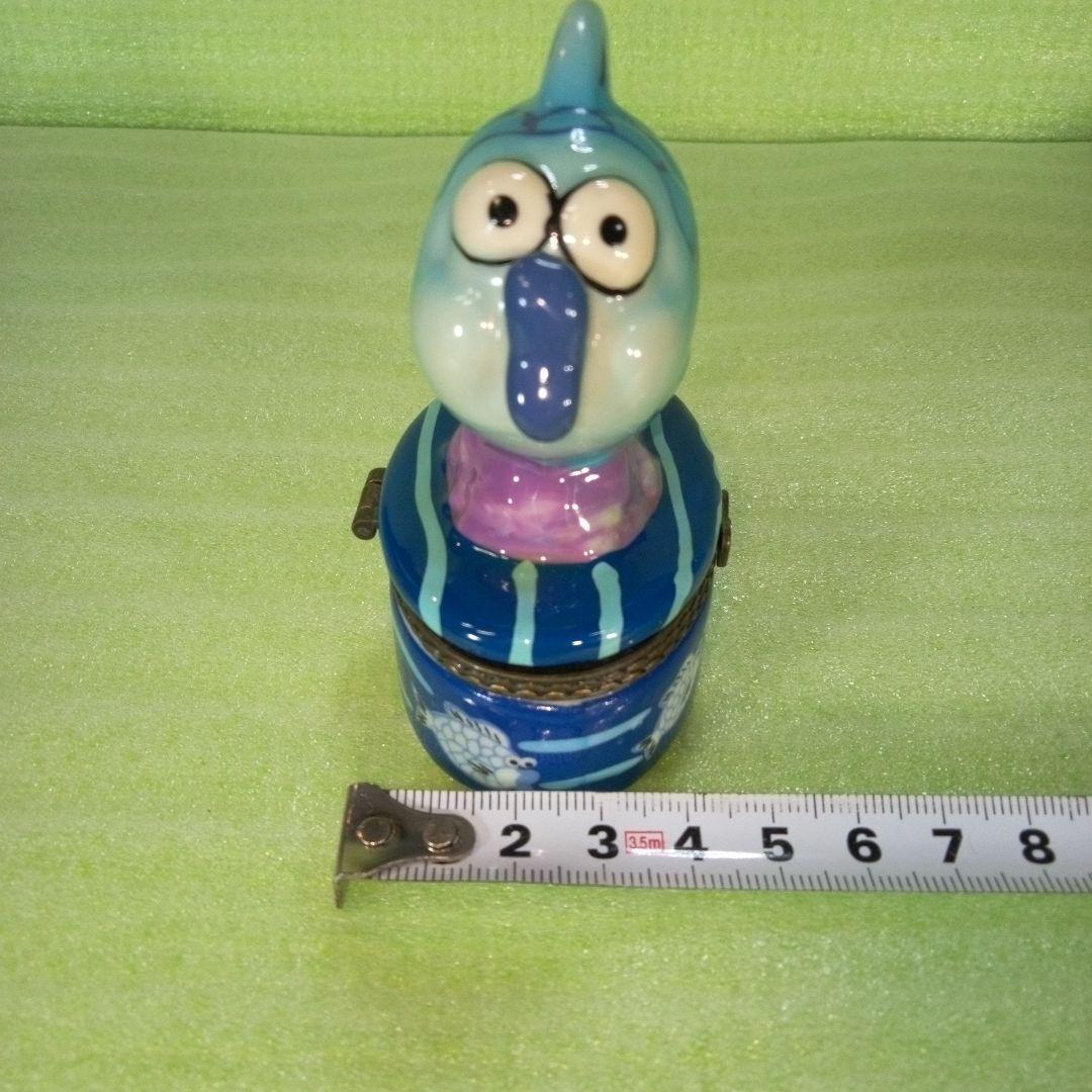 陶器製と思われる魚型の小物入れ　flyingtiger　フィギュア　置物　レア