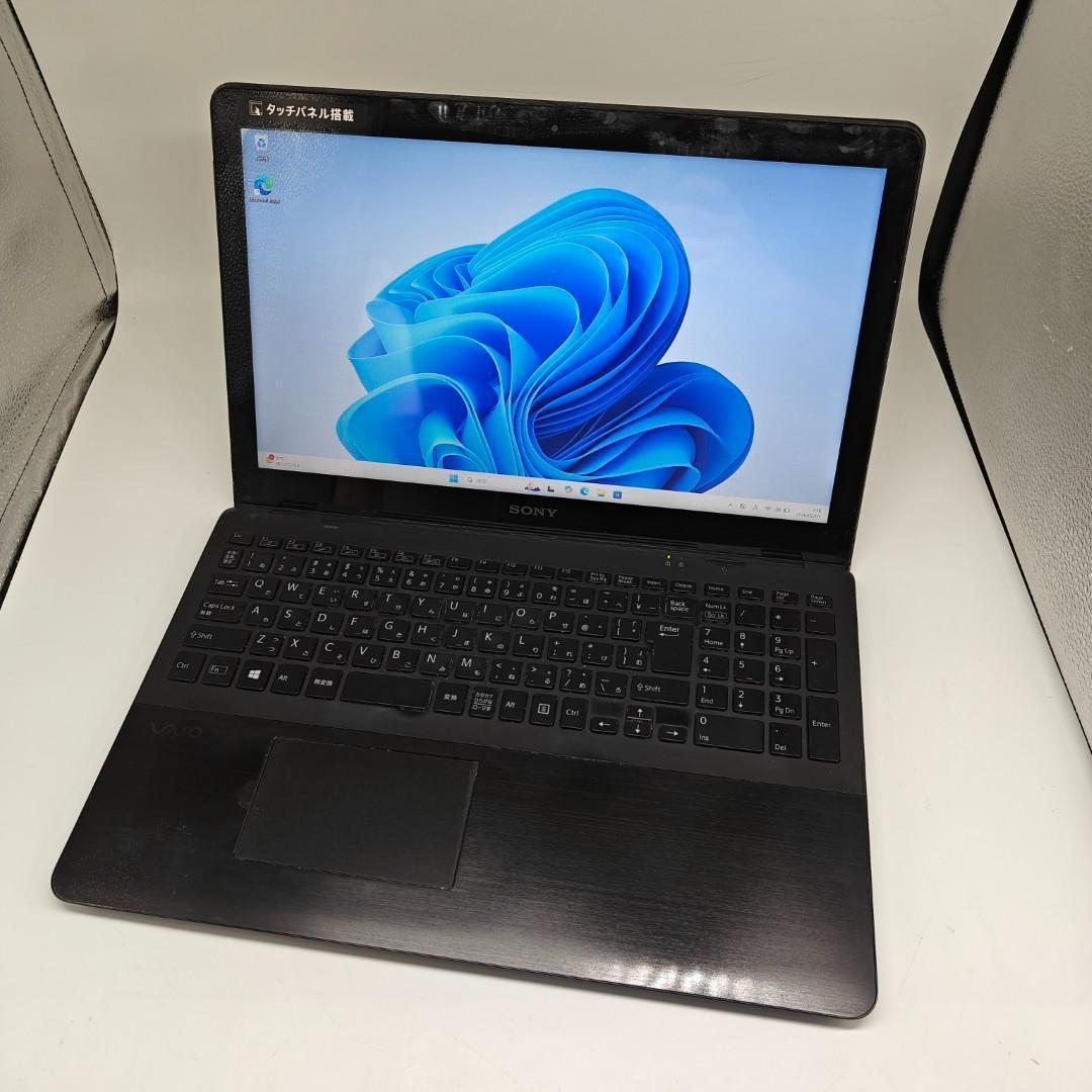 【VAIO】SVF 高速i7 SSD256GB 12GB ブラック ノートPC