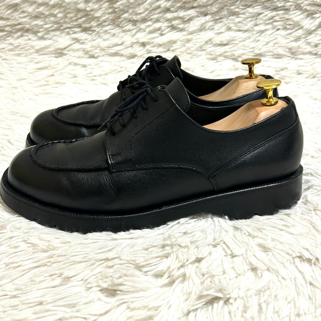 クレマン フローダン フランス製 革靴 レザーシューズ Uチップ モックトゥ 黒