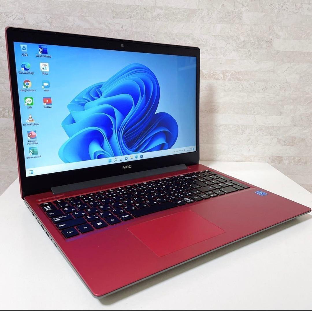 【持ち運び便利】薄型 ノートパソコン NEC 動作快適 事務作業などに