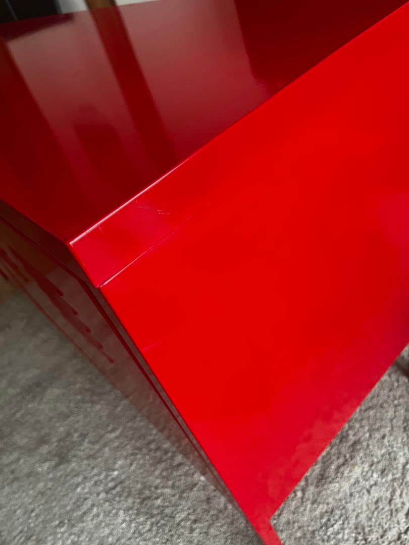 【廃盤品】 IKEA 赤いキャビネット 訳あり