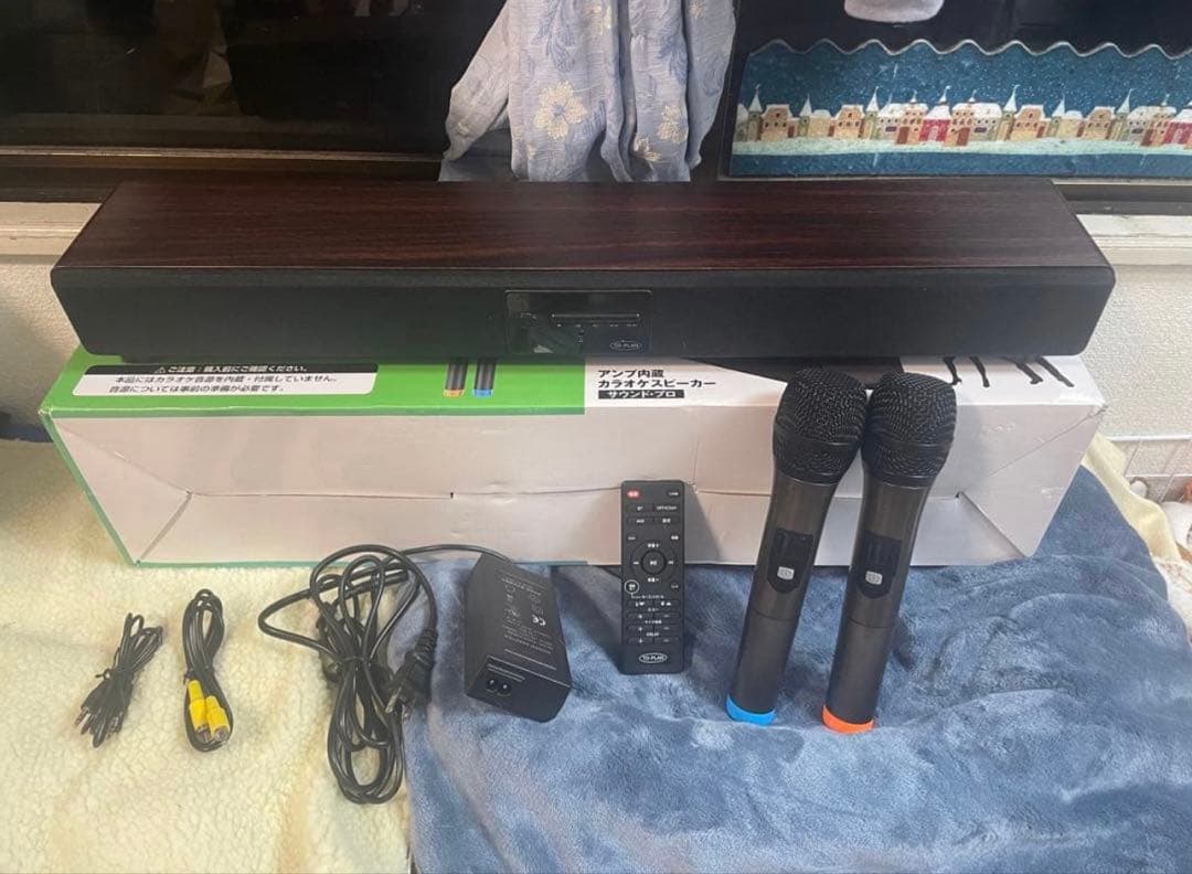 TO-PLAN サウンドプロ　カラオケスピーカー　TKMI-002 マイク2本付