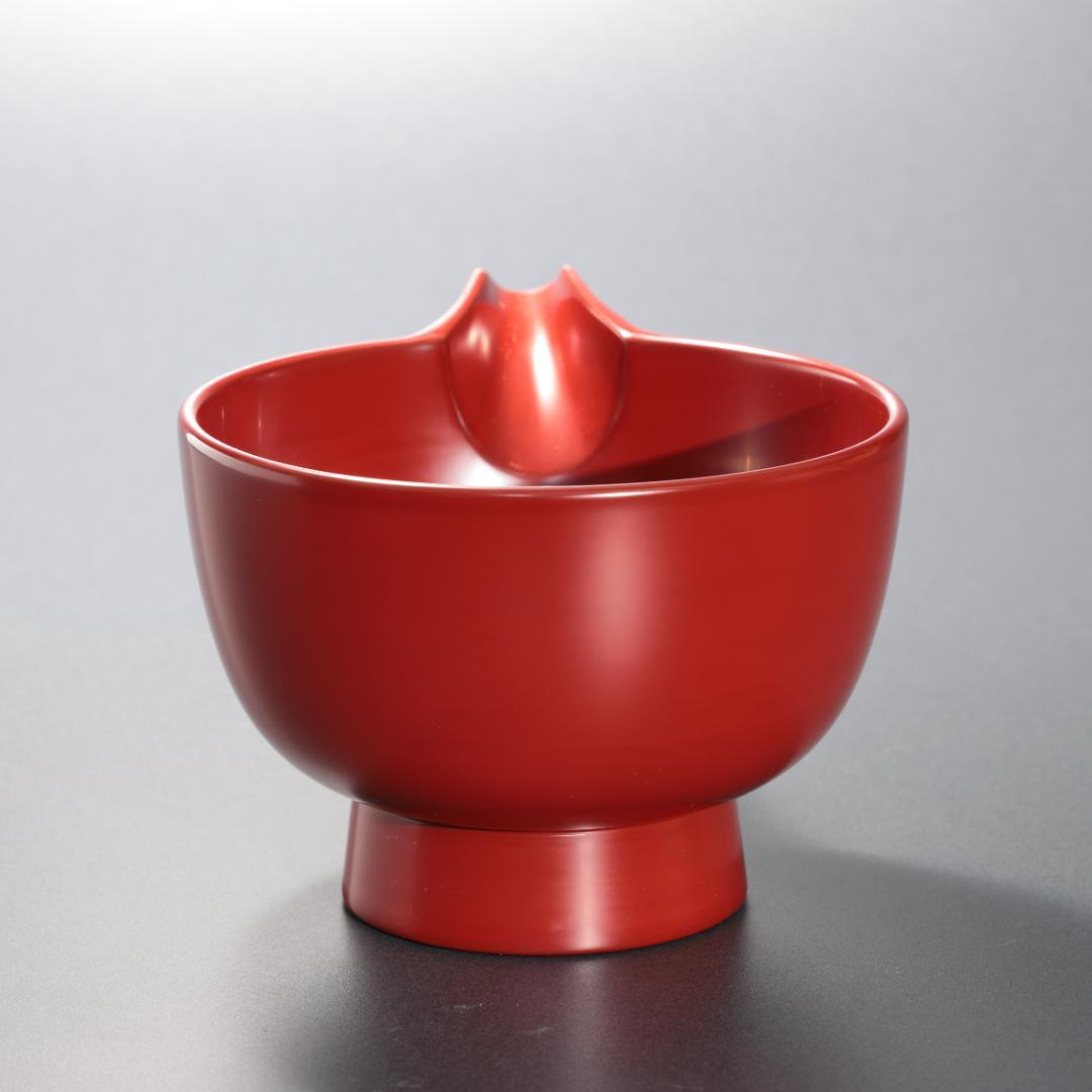 朱塗　片口　浄法寺漆器　酒器　美品　R1585N3