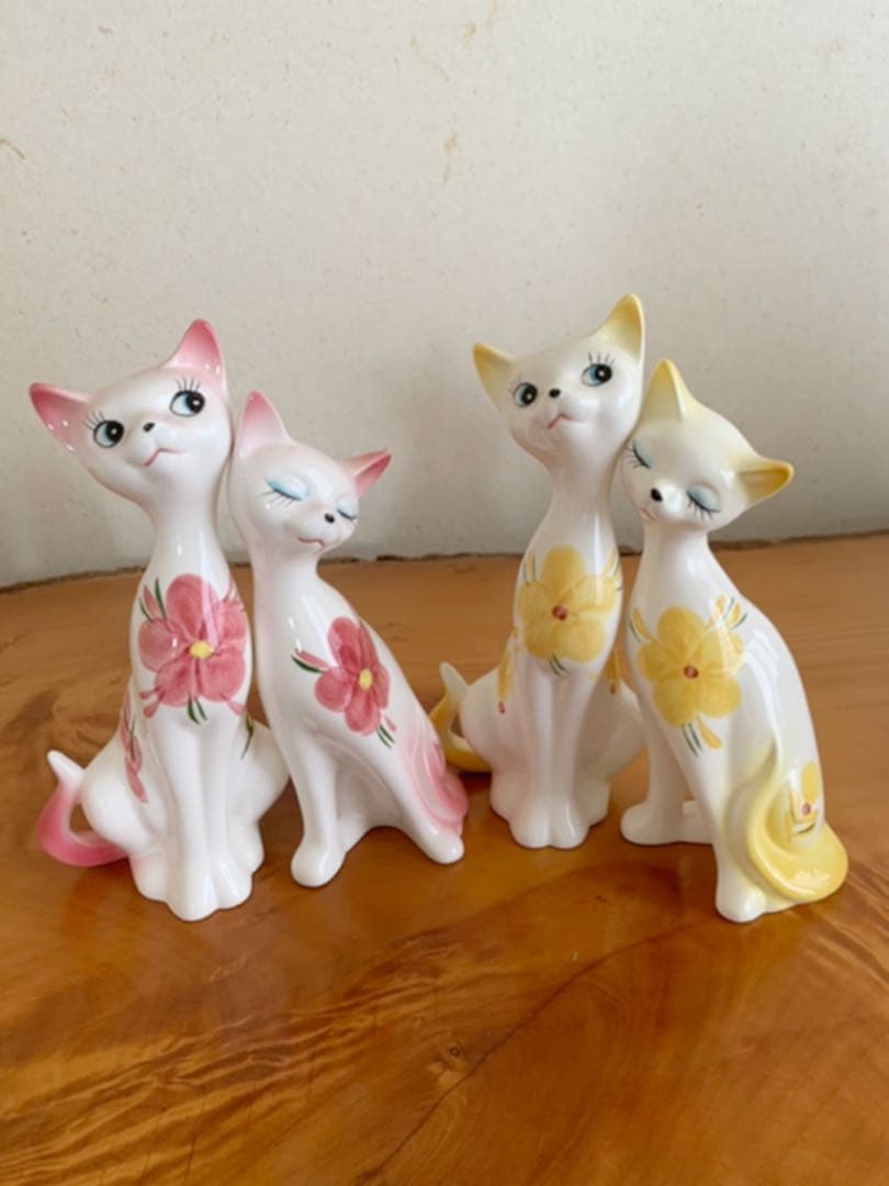 猫の置物　７点